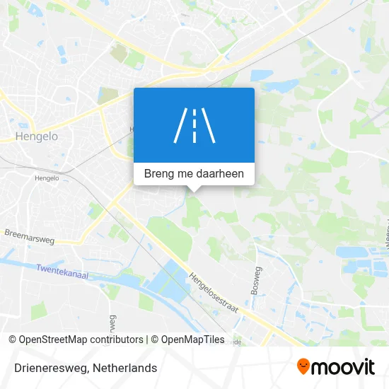Drieneresweg kaart