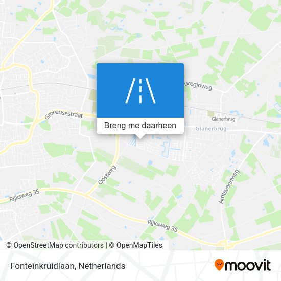 Fonteinkruidlaan kaart