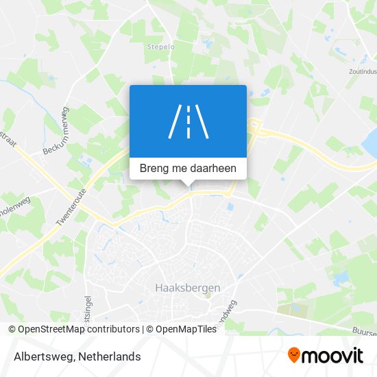 Albertsweg kaart