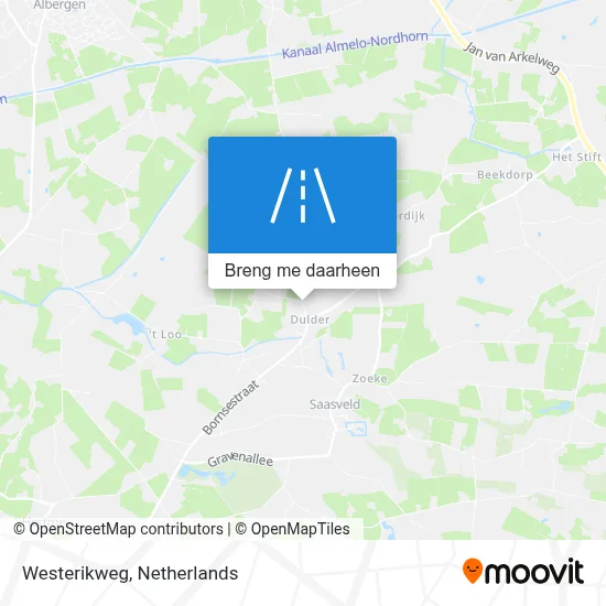Westerikweg kaart