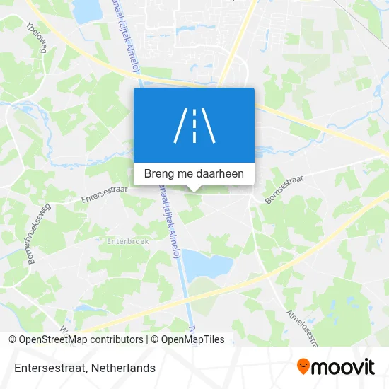 Entersestraat kaart