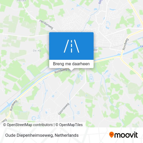 Oude Diepenheimseweg kaart