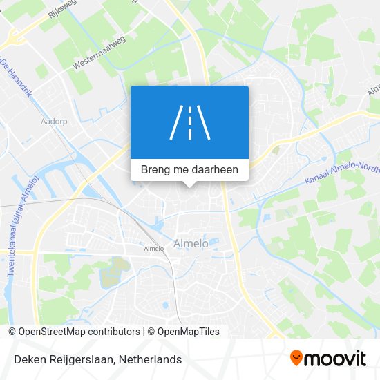 Deken Reijgerslaan kaart