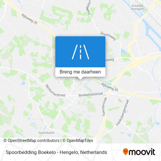 Spoorbedding Boekelo - Hengelo kaart