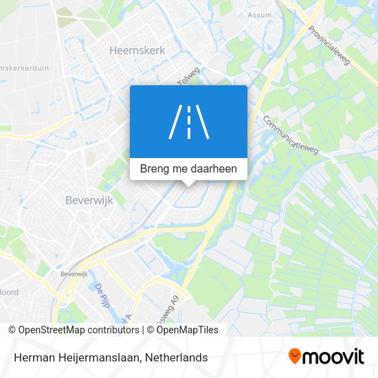 Herman Heijermanslaan kaart