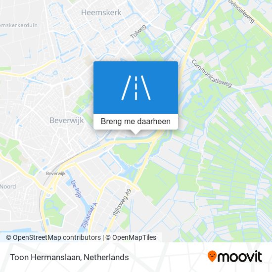 Toon Hermanslaan kaart
