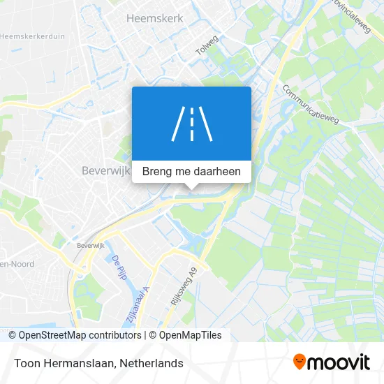 Toon Hermanslaan kaart