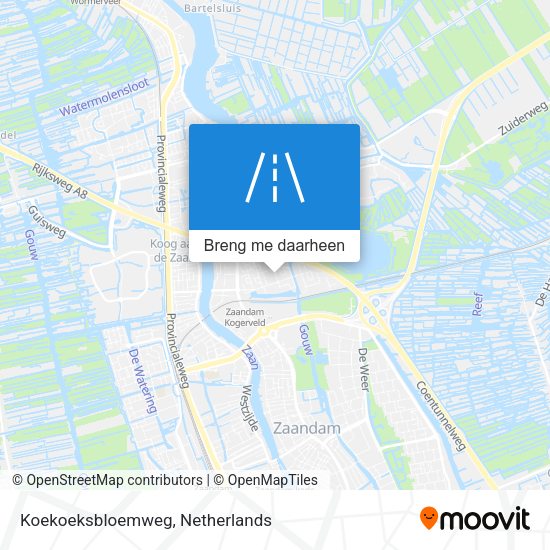 Koekoeksbloemweg kaart