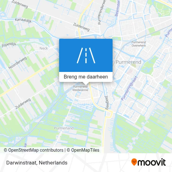 Darwinstraat kaart