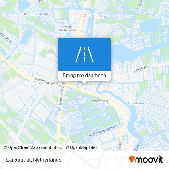Larixstraat kaart