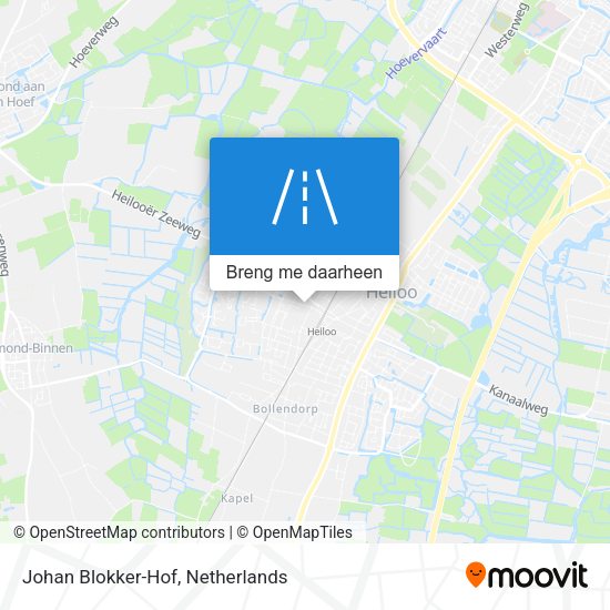 Johan Blokker-Hof kaart