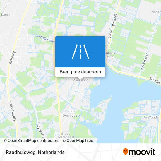 Raadhuisweg kaart