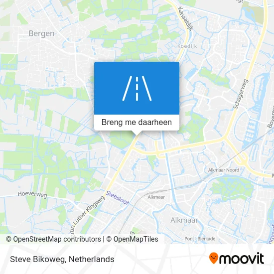 Steve Bikoweg kaart