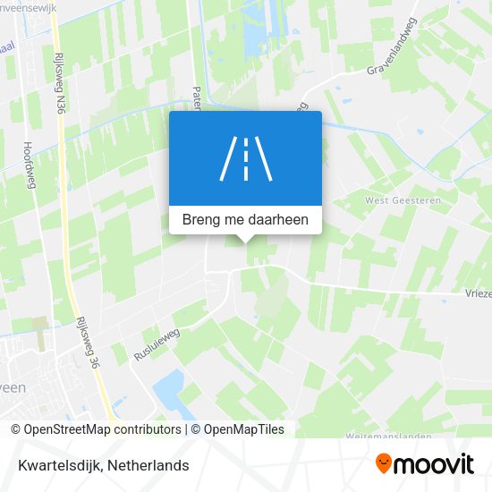 Kwartelsdijk kaart