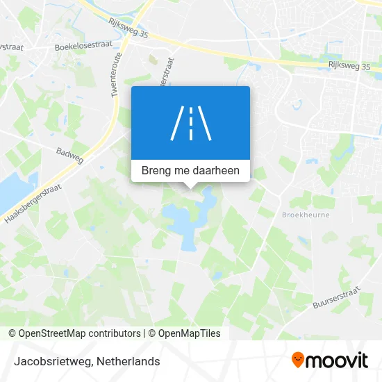 Jacobsrietweg kaart