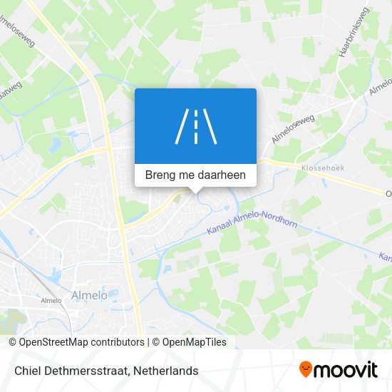Chiel Dethmersstraat kaart