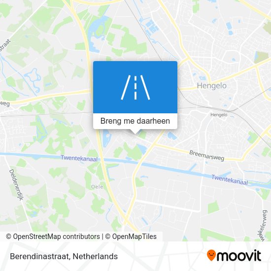 Berendinastraat kaart