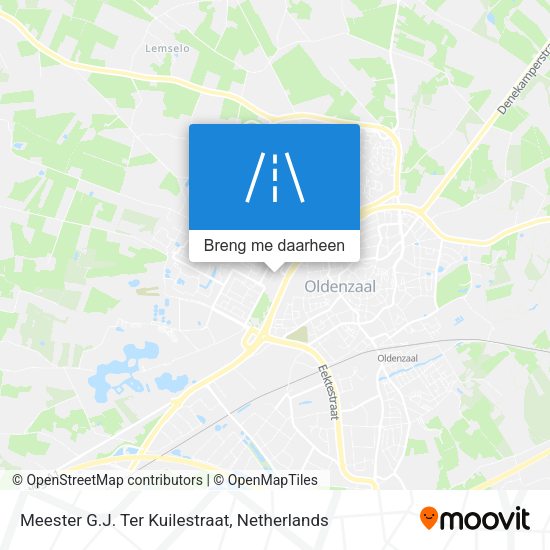 Meester G.J. Ter Kuilestraat kaart