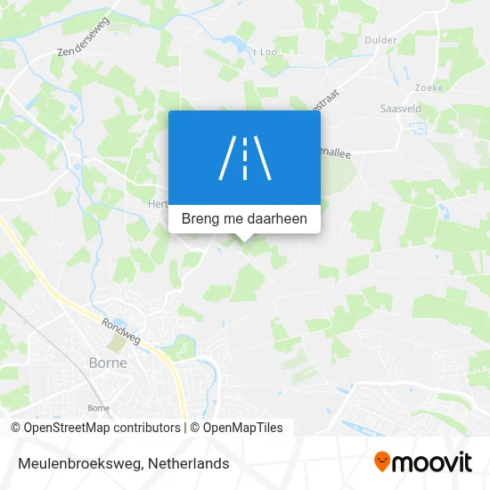 Meulenbroeksweg kaart