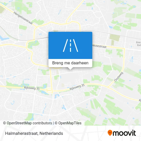 Halmaherastraat kaart