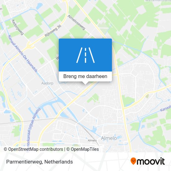 Parmentierweg kaart