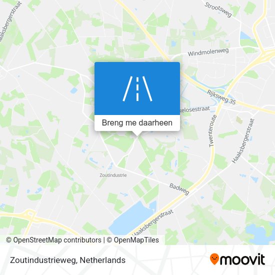 Zoutindustrieweg kaart