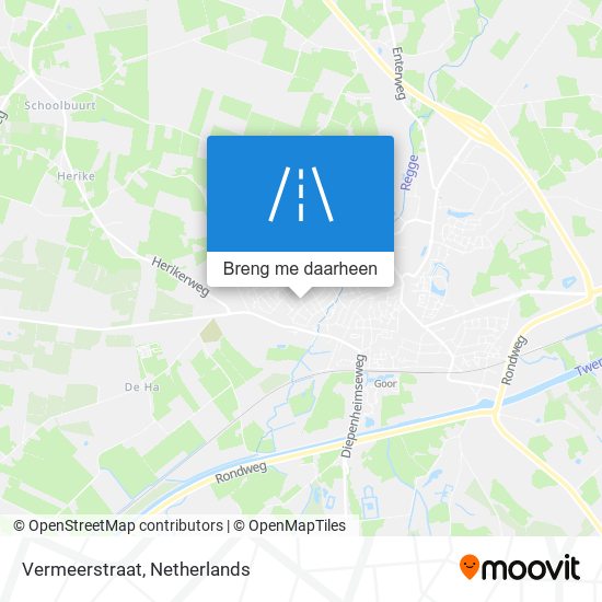 Vermeerstraat kaart