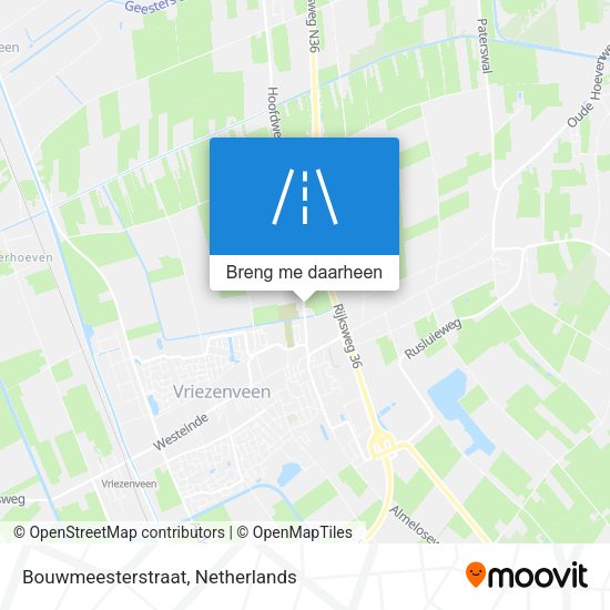 Bouwmeesterstraat kaart