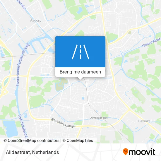 Alidastraat kaart