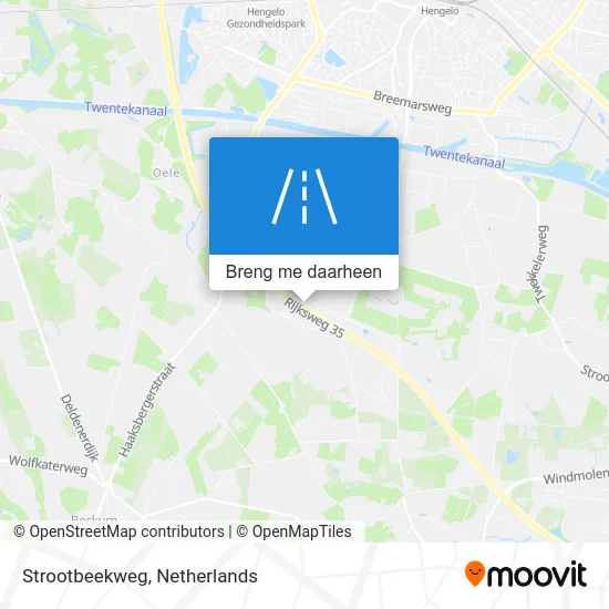 Strootbeekweg kaart