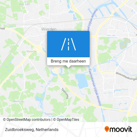 Zuidbroeksweg kaart