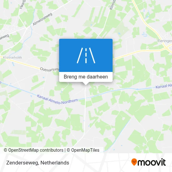 Zenderseweg kaart