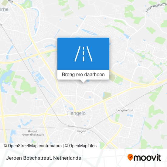 Jeroen Boschstraat kaart