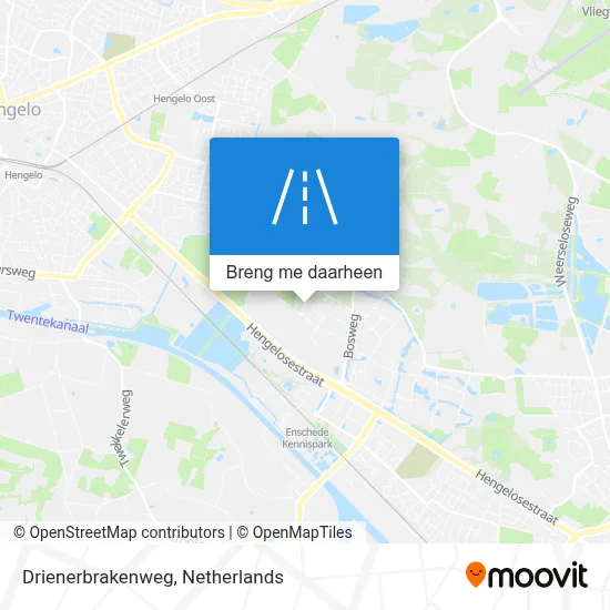 Drienerbrakenweg kaart