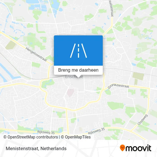Menistenstraat kaart
