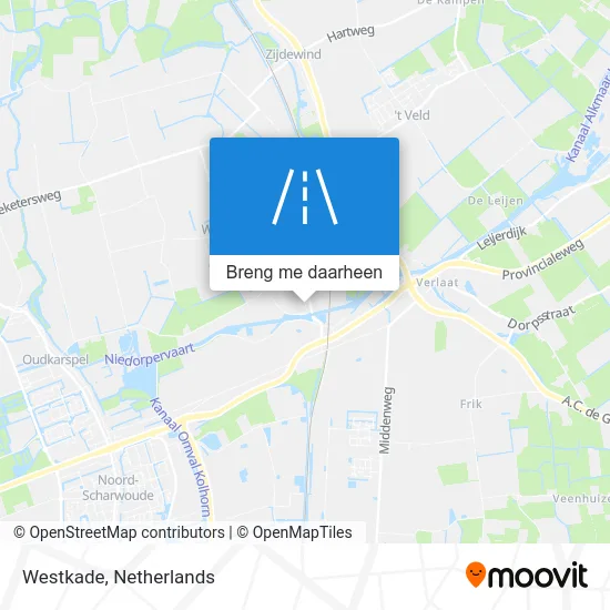 Westkade kaart
