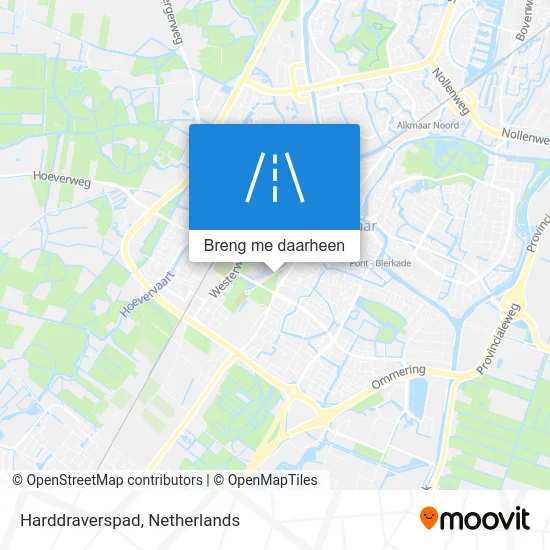 Harddraverspad kaart