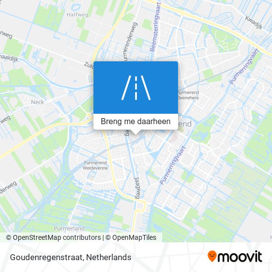 Goudenregenstraat kaart