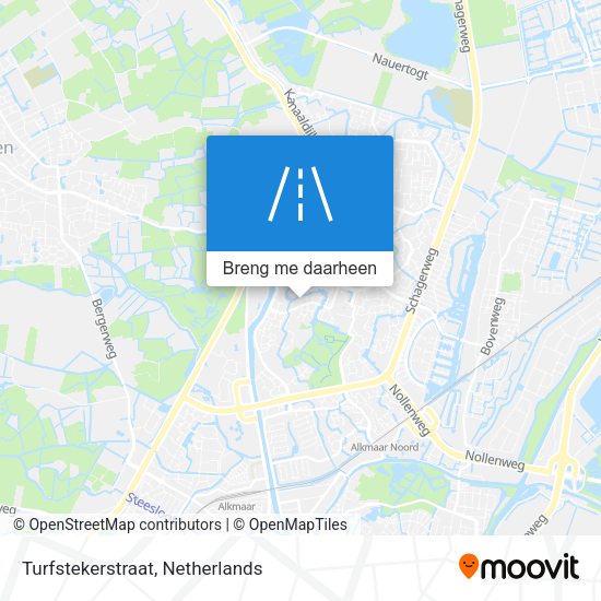 Turfstekerstraat kaart