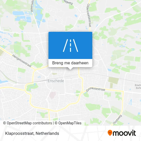 Klaproosstraat kaart