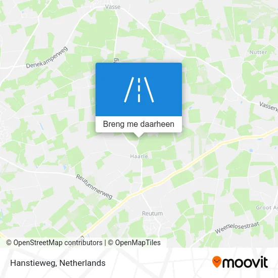 Hanstieweg kaart