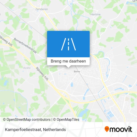 Kamperfoeliestraat kaart