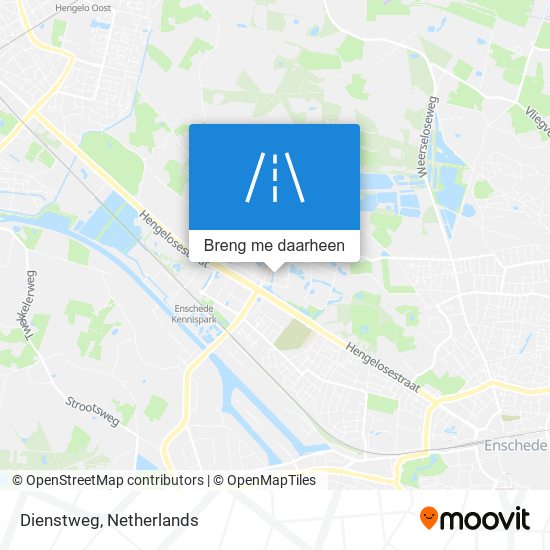 Dienstweg kaart