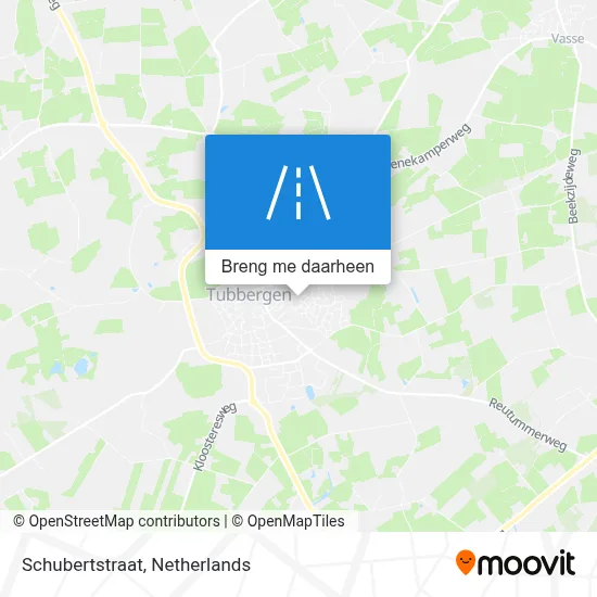 Schubertstraat kaart