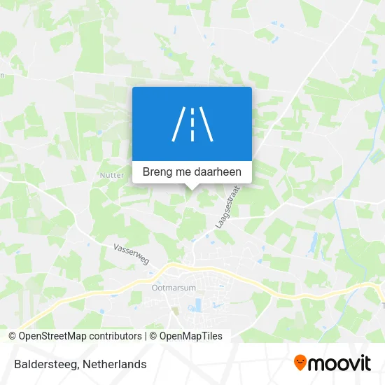 Baldersteeg kaart