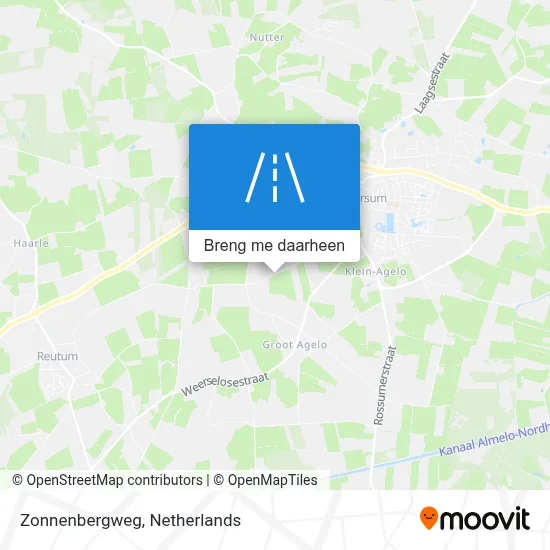 Zonnenbergweg kaart