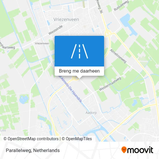Parallelweg kaart
