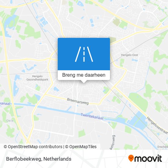 Berflobeekweg kaart