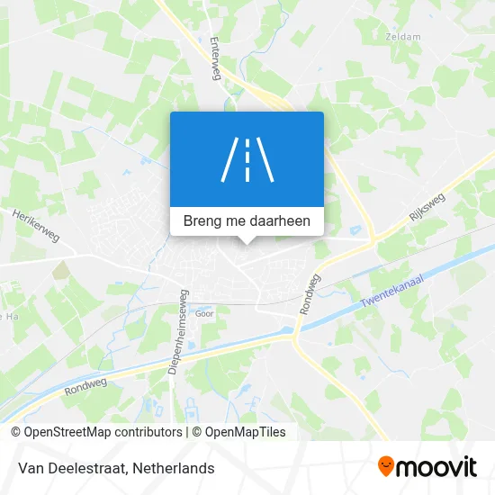 Van Deelestraat kaart