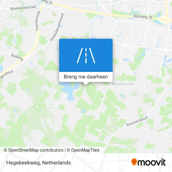 Hegebeekweg kaart